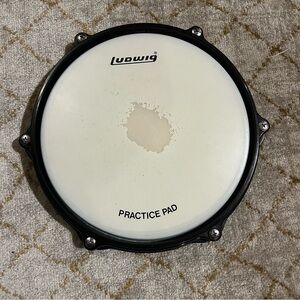 Ludwig Practice Pad 8" Quiet Drum Pad Only M5 Band Class Drummer Percussion